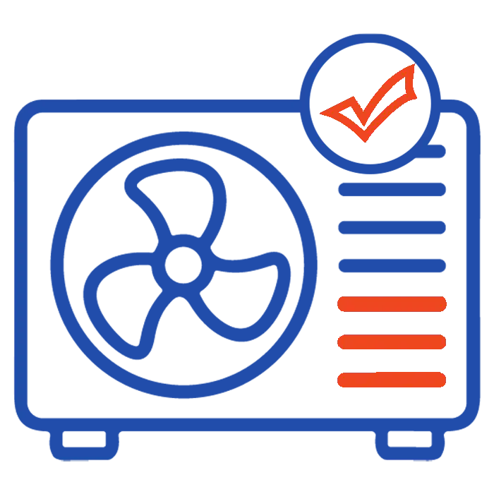Reduced strain on HVAC equipment icon