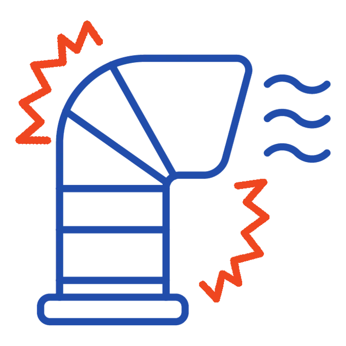 Unusual banging, grinding, or squealing noises icon