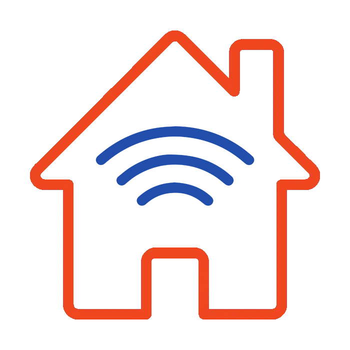 Compatible with smart home technology icon